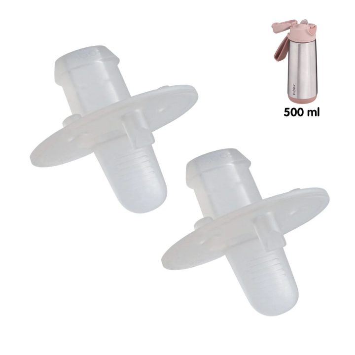Ustniki zapasowe do bidonu termicznego sportowego 500 ml, 2 szt., b.box - obrazek 1